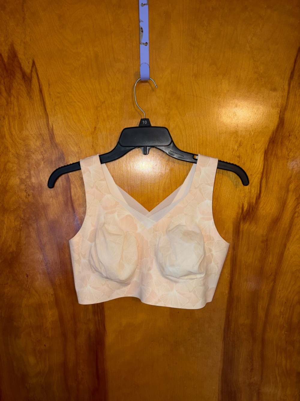 Evelyn & Bobbie Women’s The Defy Mesh Bra Wireless Seamless Gingko Sand Size L - Picture 8 of 9
